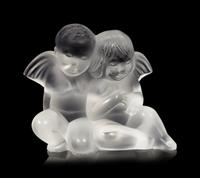 Four Lalique Cherub Figures