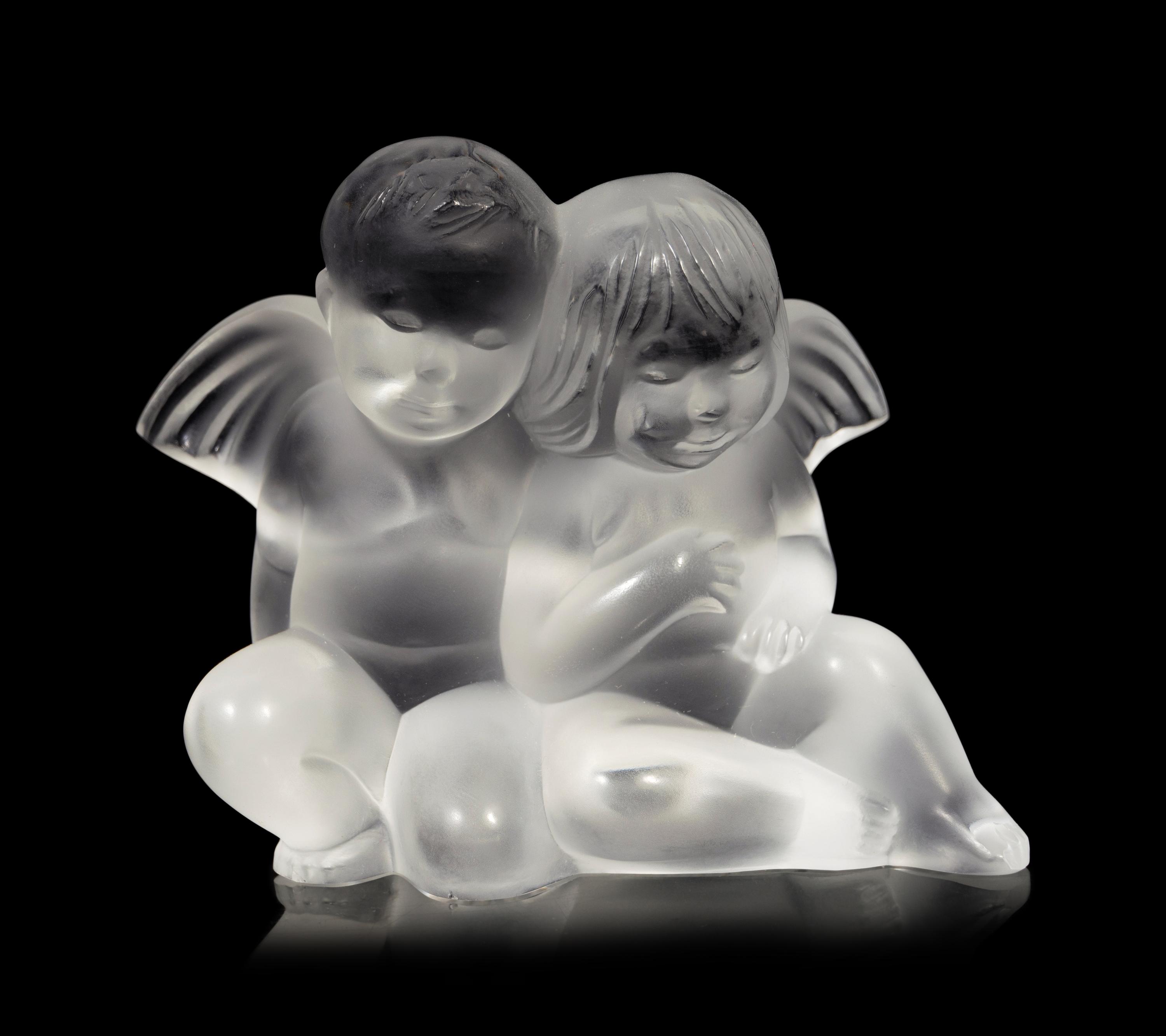 Four Lalique Cherub Figures