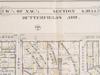 A group of 5 maps of Chicago streets, comprising: