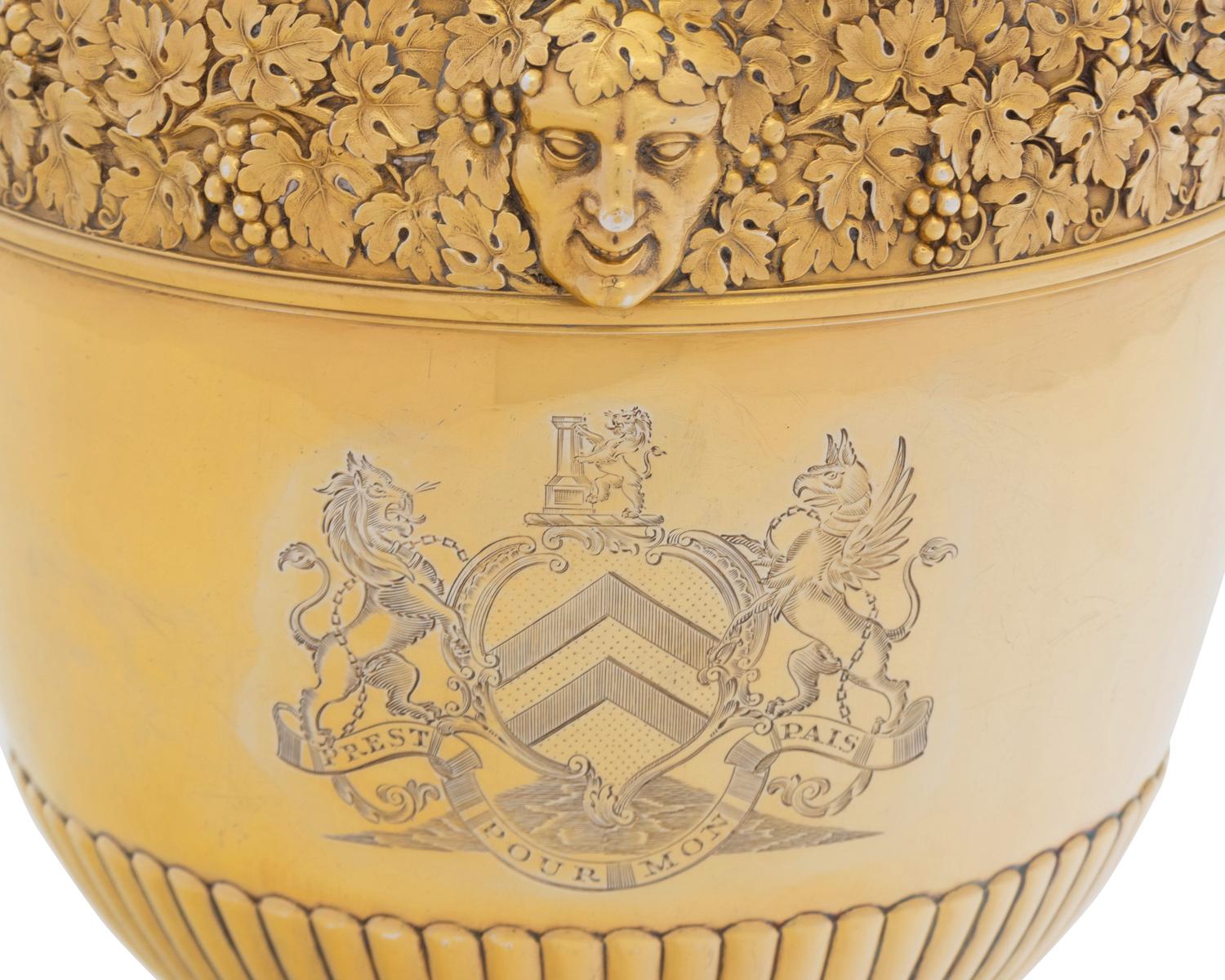 A Paul Storr George III Silver-Gilt Fruit Cooler