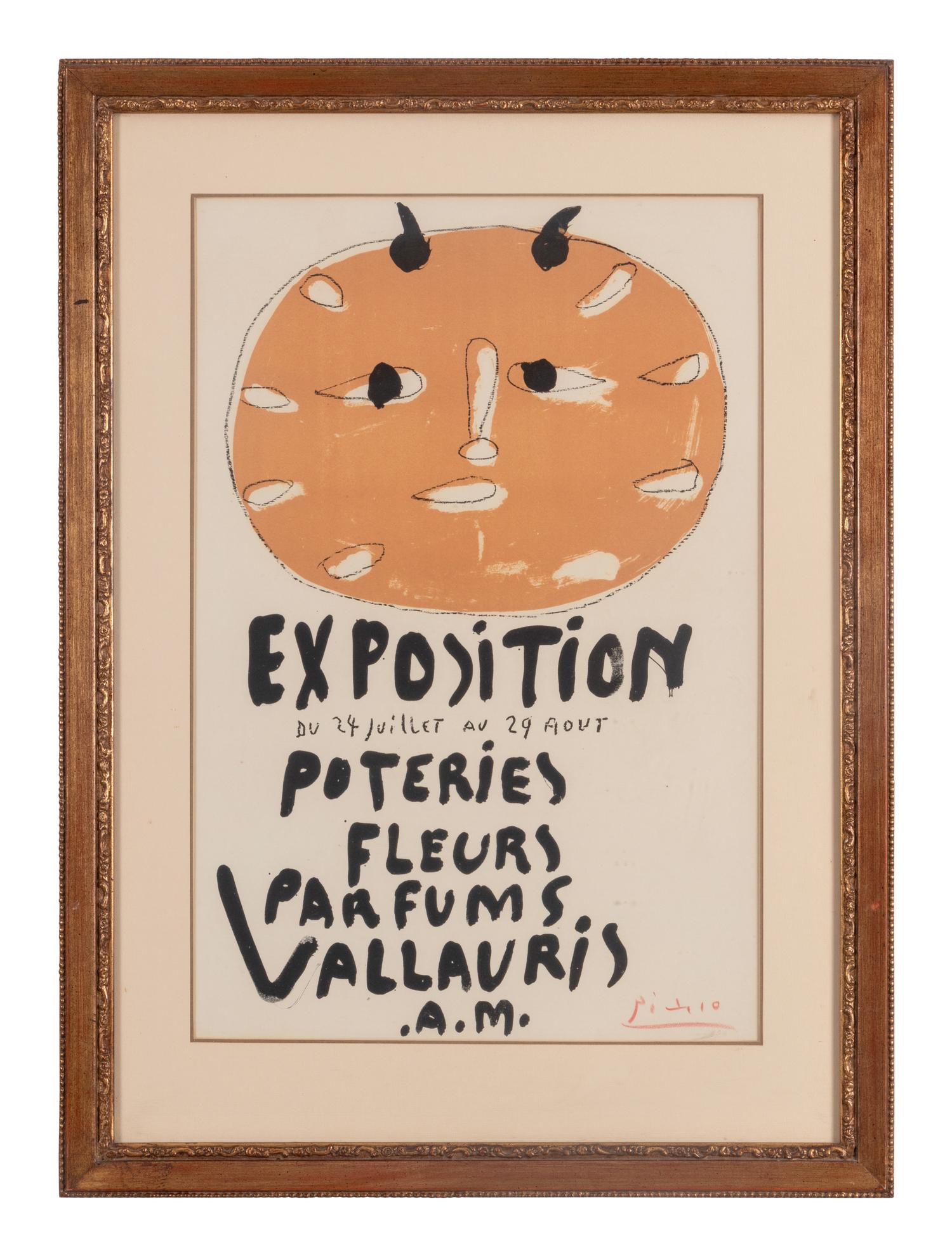 Exposition Poteries Fleurs Parfums (Première Affiche Vallauris), 1948