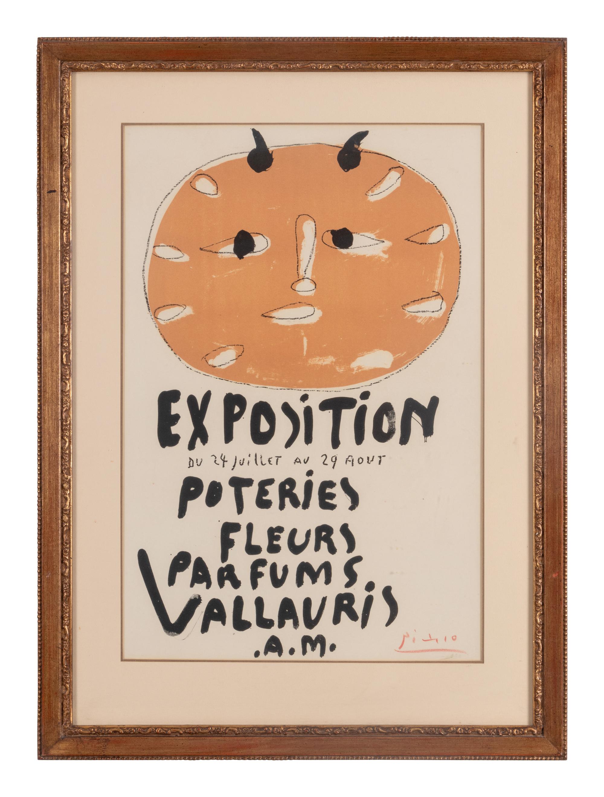Exposition Poteries Fleurs Parfums (Première Affiche Vallauris), 1948