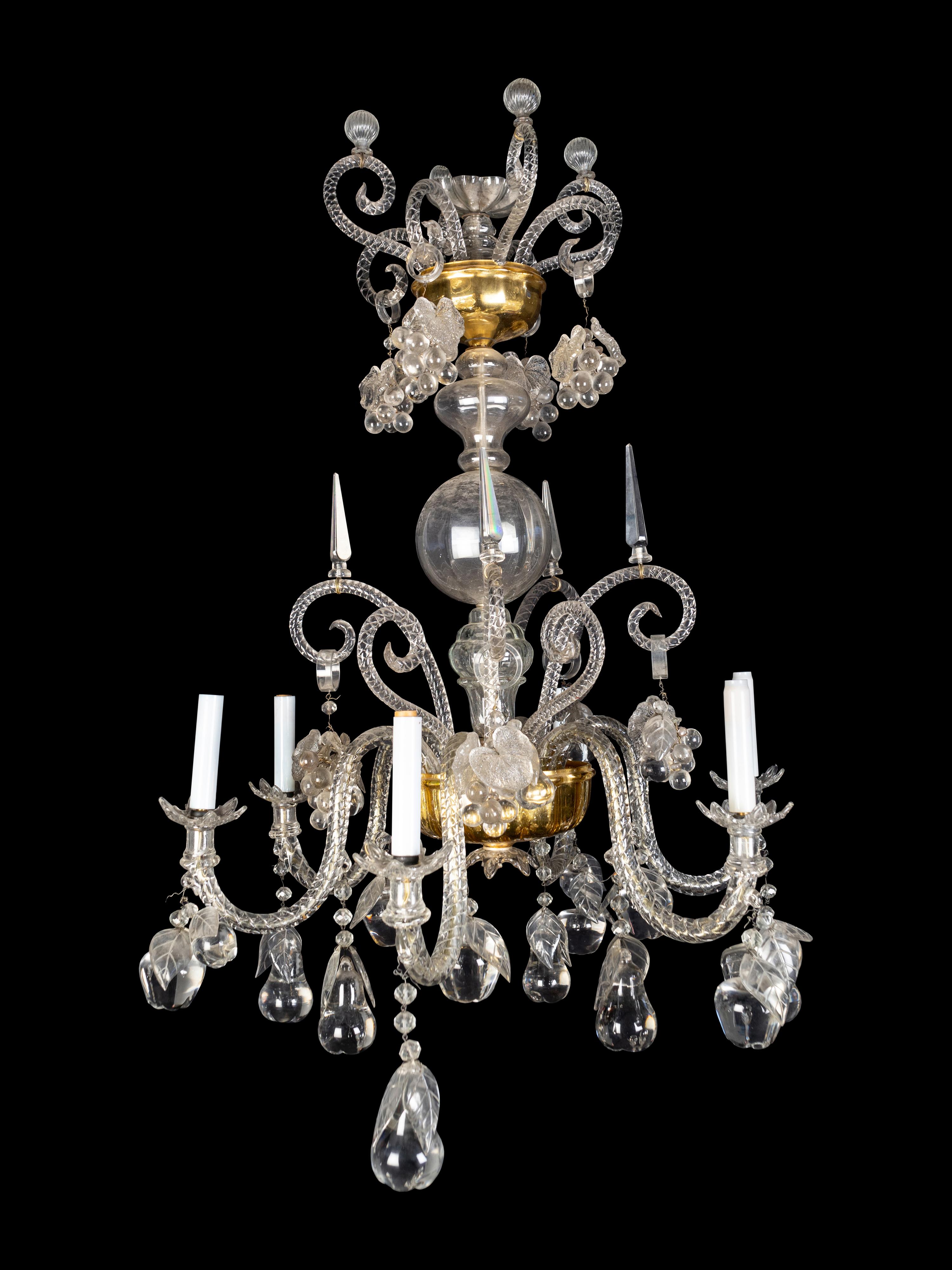 A Venetian Glass Chandelier