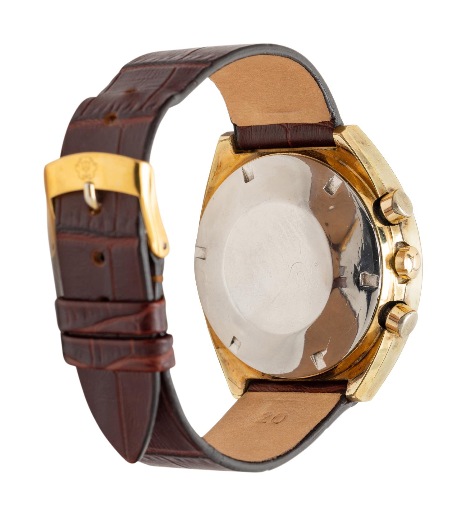 OMEGA, GOLD-PLATED 'SPEEDMASTER MARK II' CHRONOGRAPH WATCH