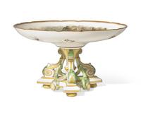 A Wedgwood Queensware Enameled Compote