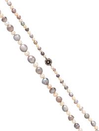 MULTICOLORED NATURAL AND CULTURED PEARL NECKLACE
