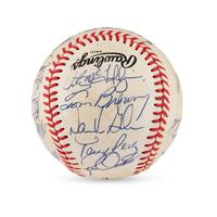 A 1985 Cincinnati Reds Team Signed Autograph Baseball