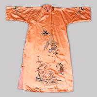 Three Chinese Embroidered Silk Ladies' Cheongsam, Qipao