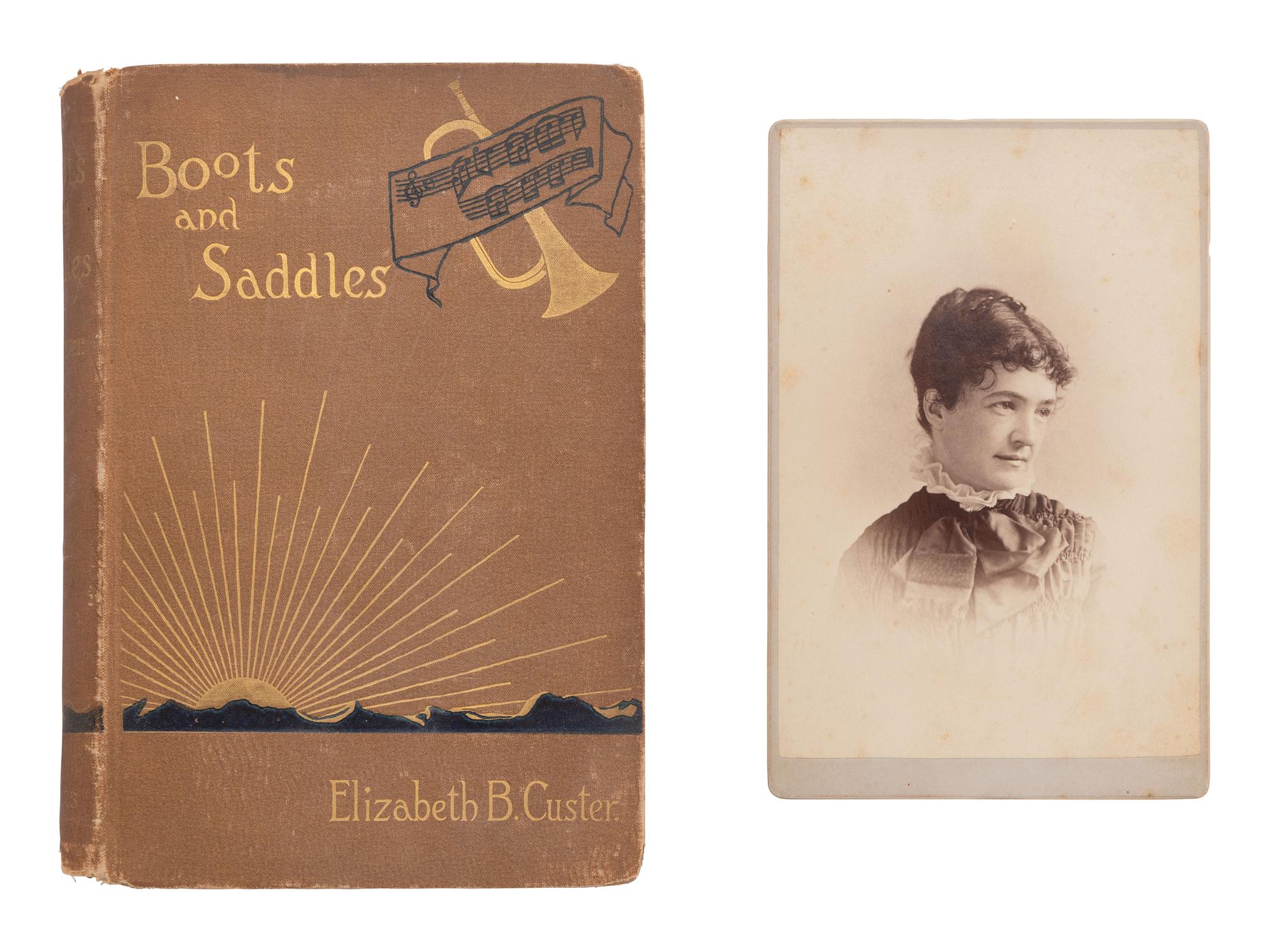 CUSTER, Elizabeth (1842-1933) "Boots and Saddles" Or Life in Dakota with General Custer . With photo.
