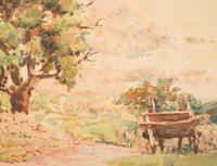 Landscape with Cottage and Wagon