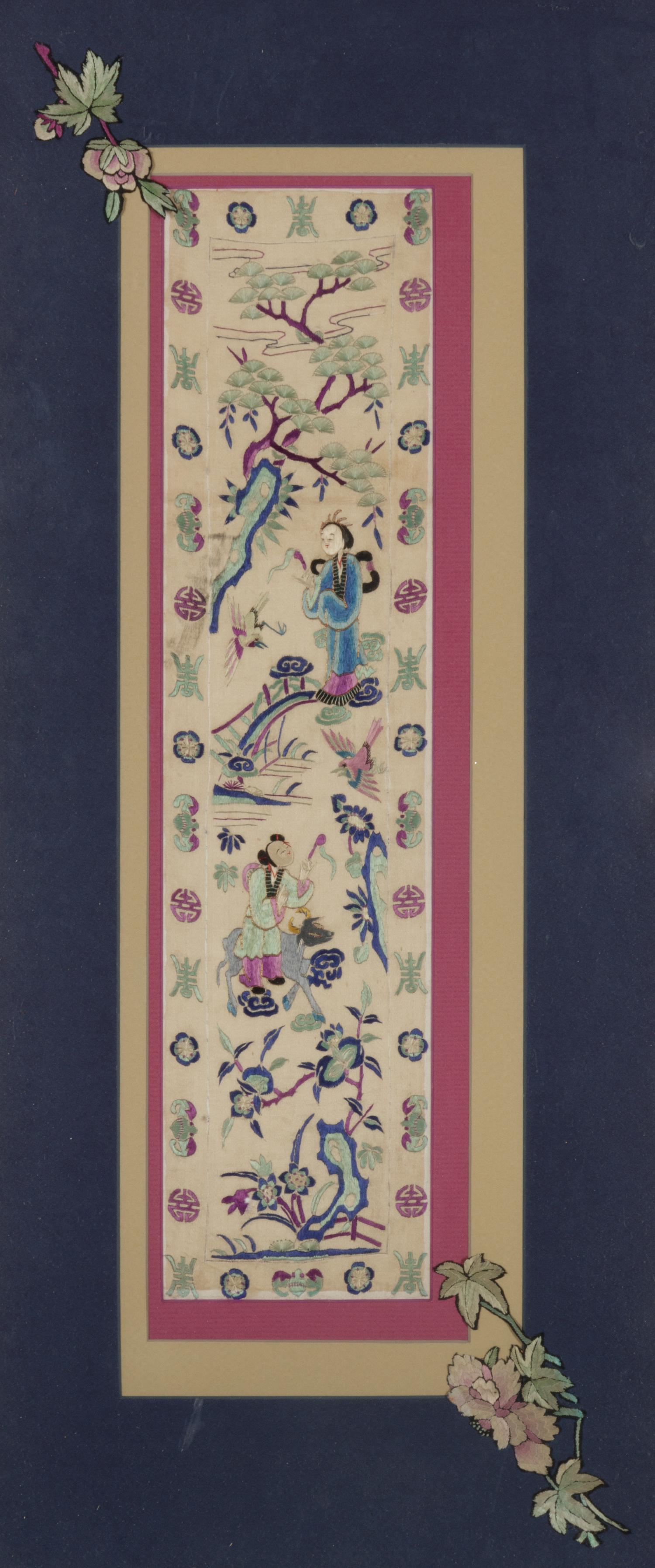 10 Chinese Embroidered and Woven Silk Articles