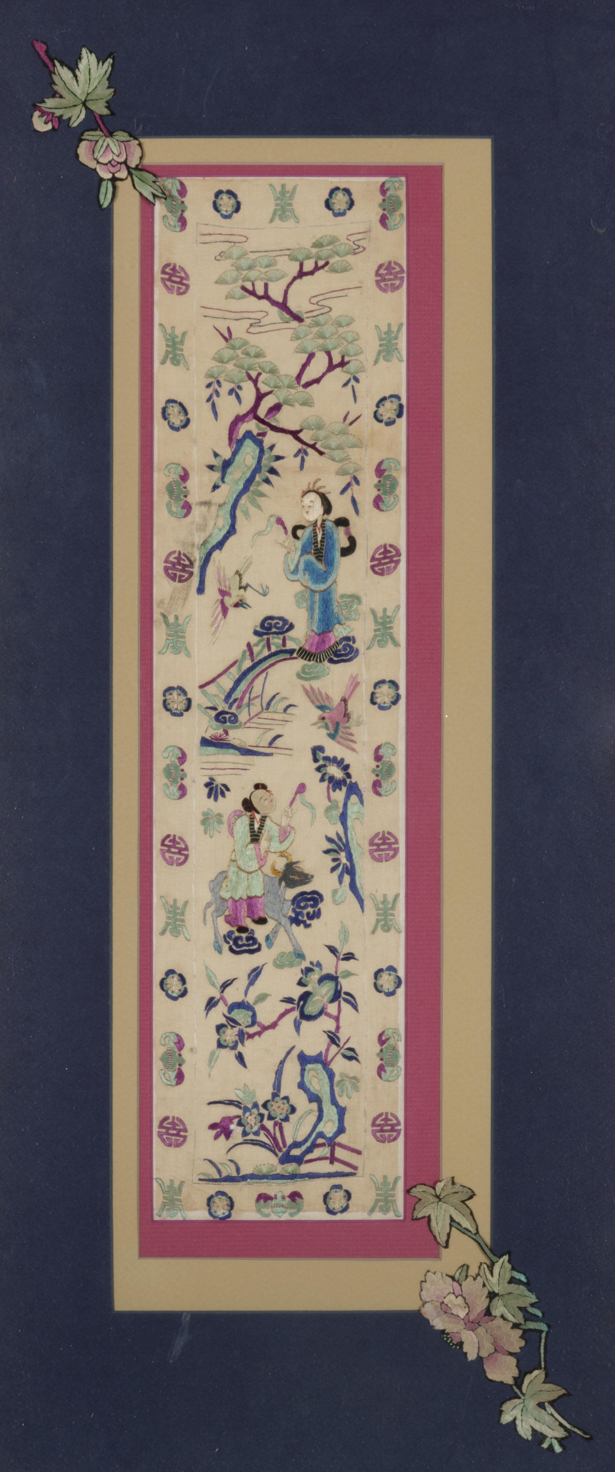 10 Chinese Embroidered and Woven Silk Articles