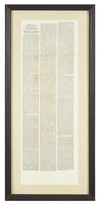 [Lincoln, Abraham] Inaugural Message of Abraham Lincoln, President of the United States
