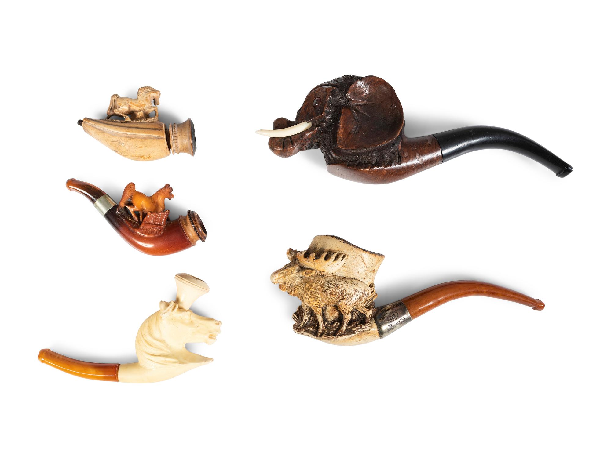 A Collection of Carved Pipes