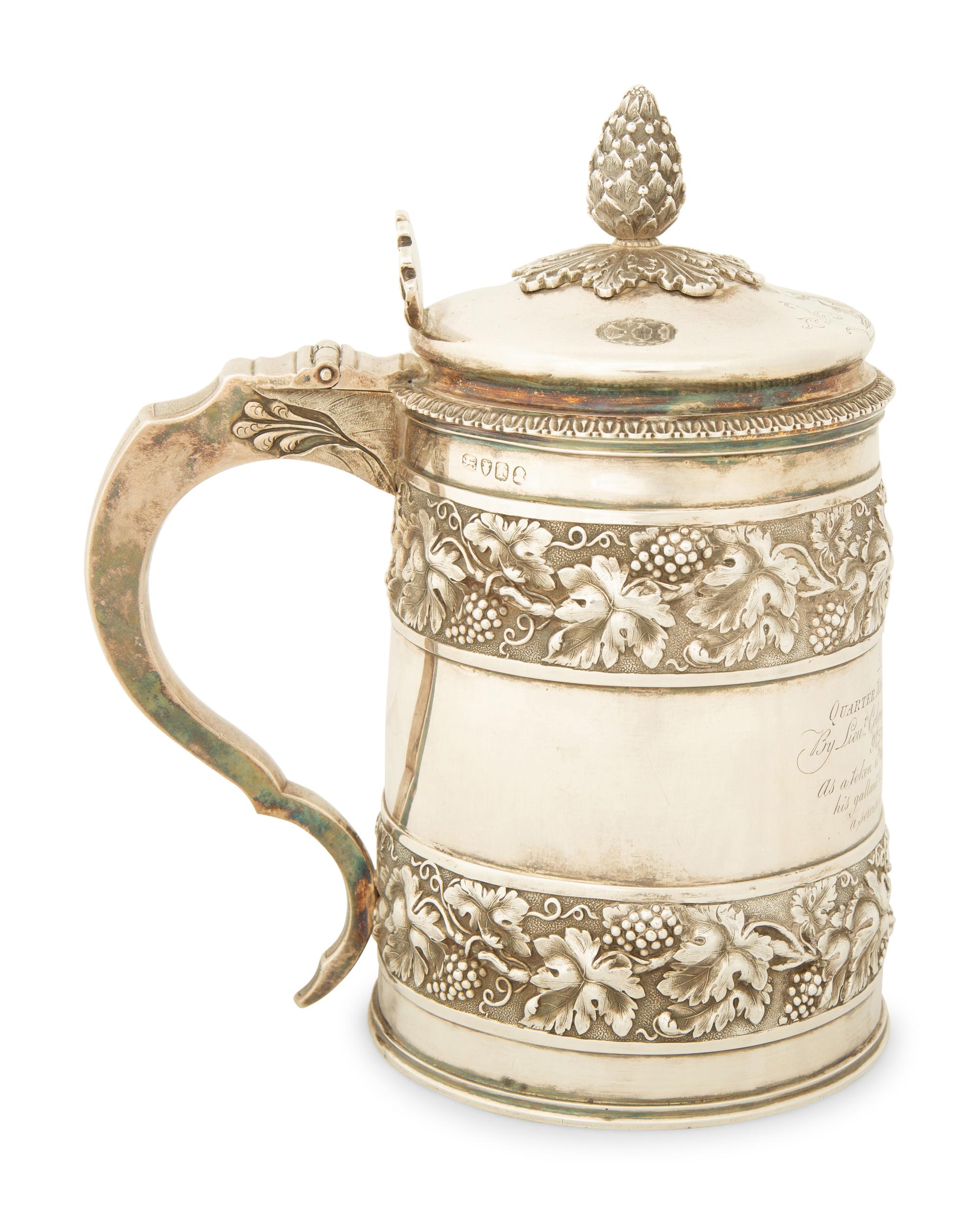 A George III Silver Tankard — Rebecca Emes and Edward Barnard I, London, 1814
