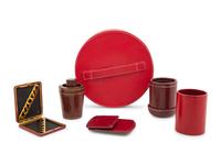 Seven Leather Veneered Desk Articles