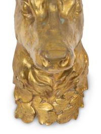 A Gilt Cast Bronze Stag Head Mount