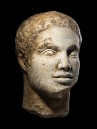 A Roman Marble Portrait Head of a Man