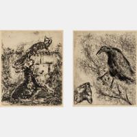 A Pair of Works from Fables de la Fontaine