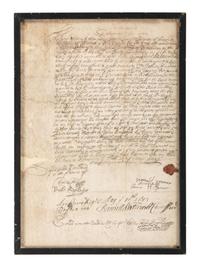 [CONNECTICUT]. Land deed for New London, Connecticut, 12 May 1683.
