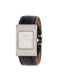 BOUCHERON, STAINLESS STEEL AND DIAMOND 'REFLET' WRISTWATCH