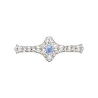 EDWARDIAN, SAPPHIRE AND DIAMOND BAR BROOCH
