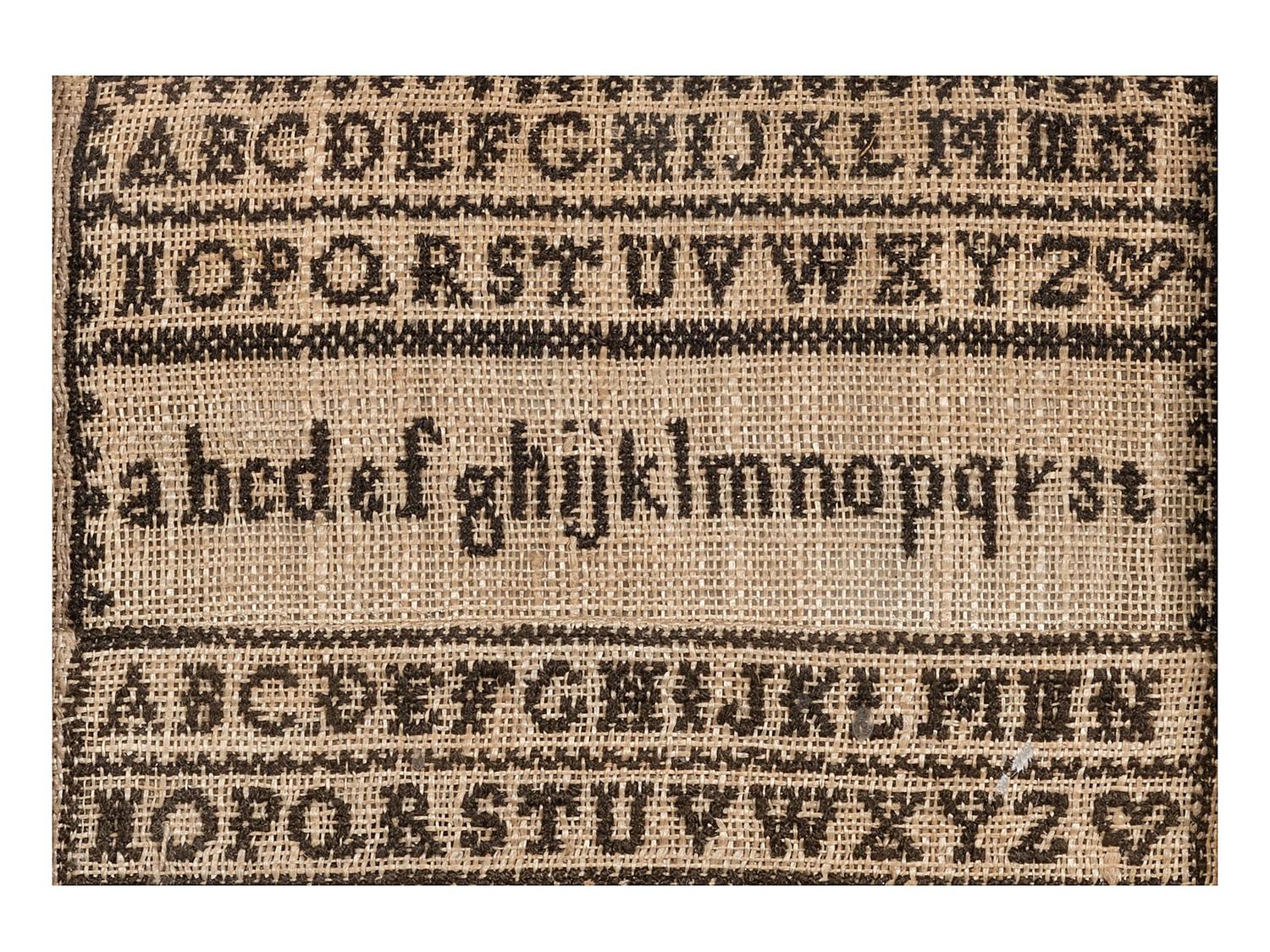 Six Needlework Embroidered Schoolgirl's Samplers