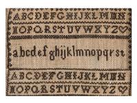 Six Needlework Embroidered Schoolgirl's Samplers