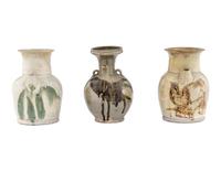 Three Chinese Changshayao Style Stoneware Ewers