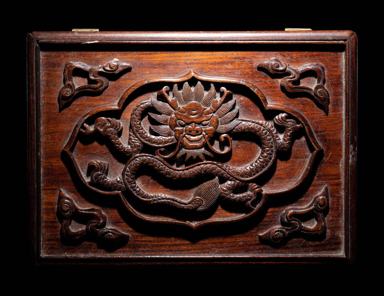 A Huanghuali Hinged Jewelry Box