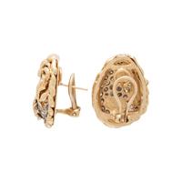 YELLOW GOLD AND DIAMOND EARRINGS