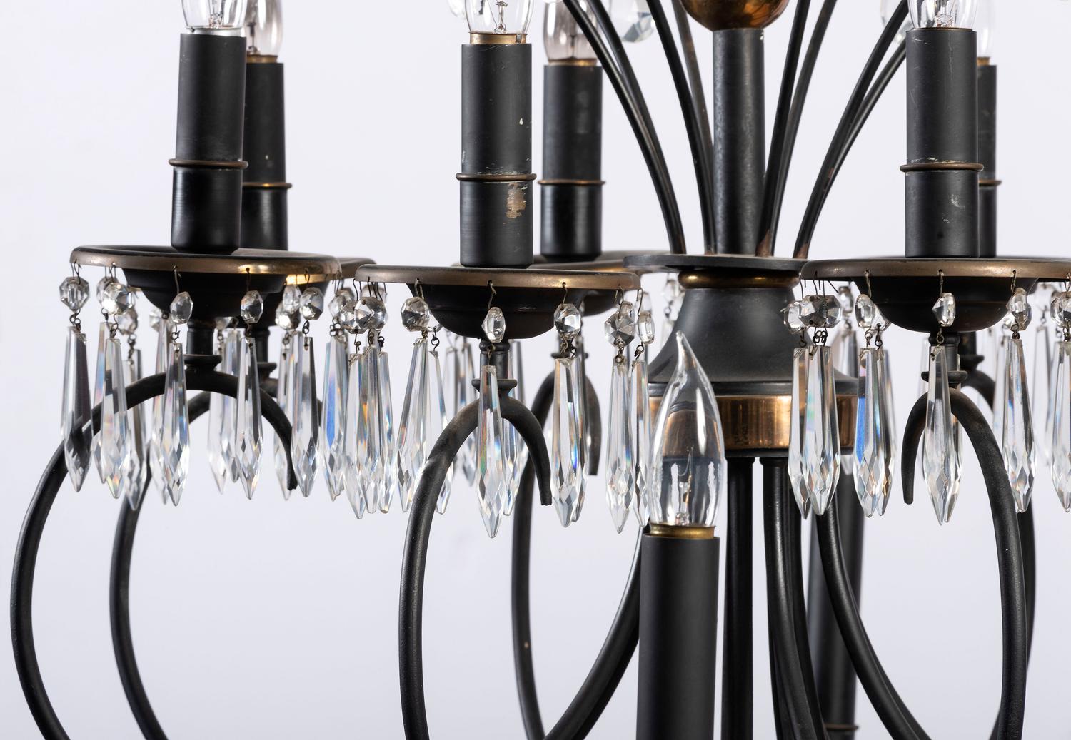 An Iron Chandelier from the Hotel Sinton, Cincinnati