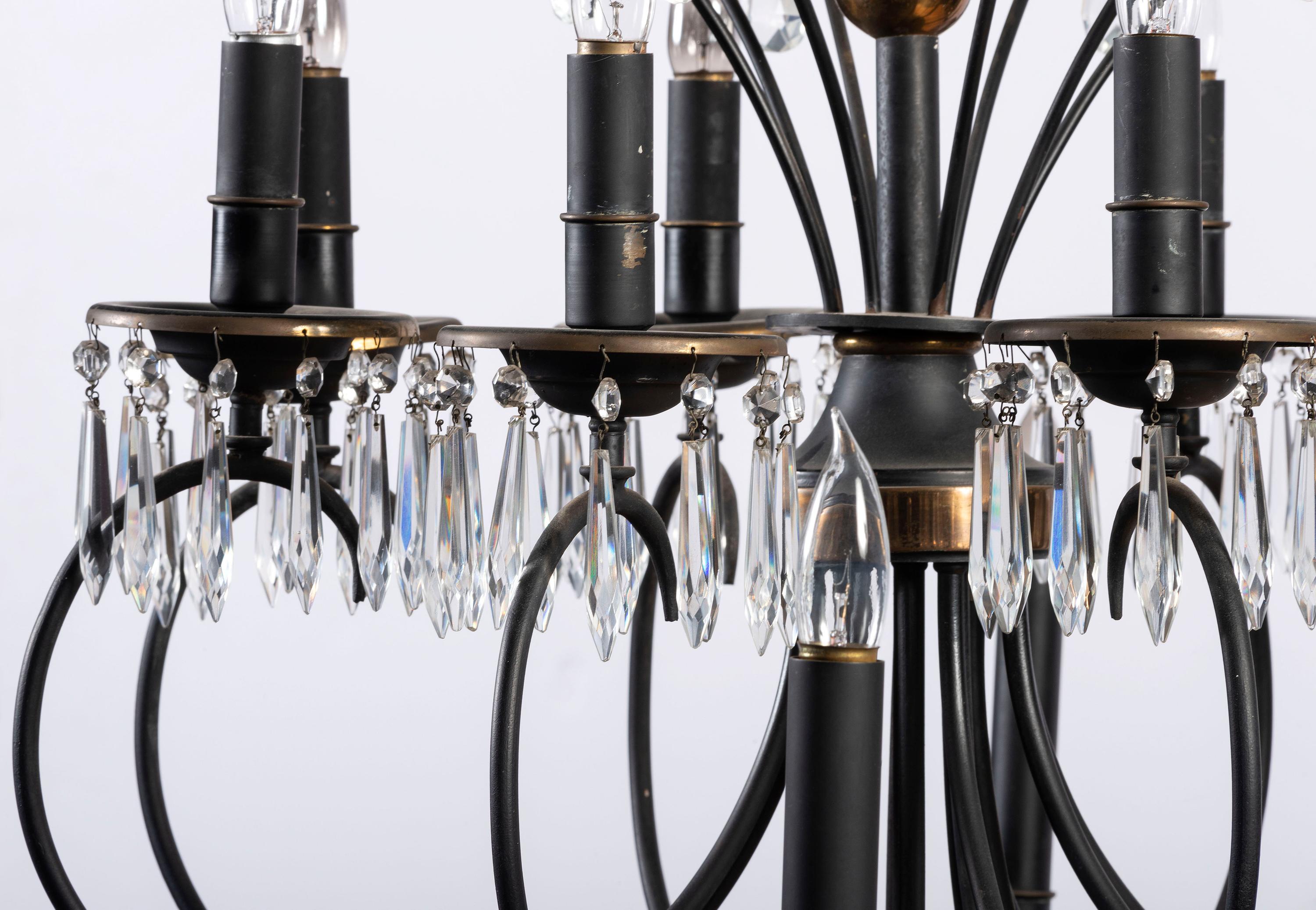 An Iron Chandelier from the Hotel Sinton, Cincinnati