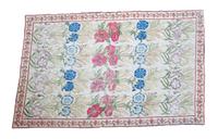 An English Wool Needlework Rug 117 x 77 inches. — 20TH CENTURY