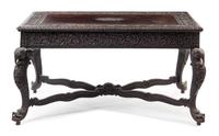 An Anglo-Indian Hardwood Console Table — LATE 19TH CENTURY