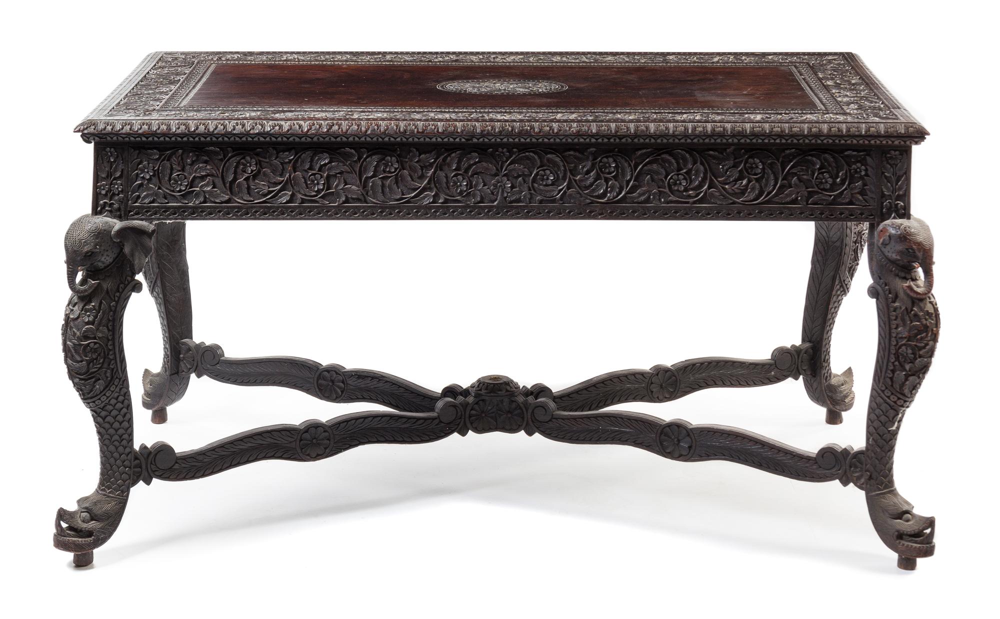 An Anglo-Indian Hardwood Console Table — LATE 19TH CENTURY