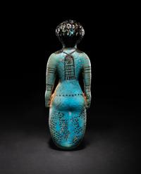 An Egyptian Faience Female Figure