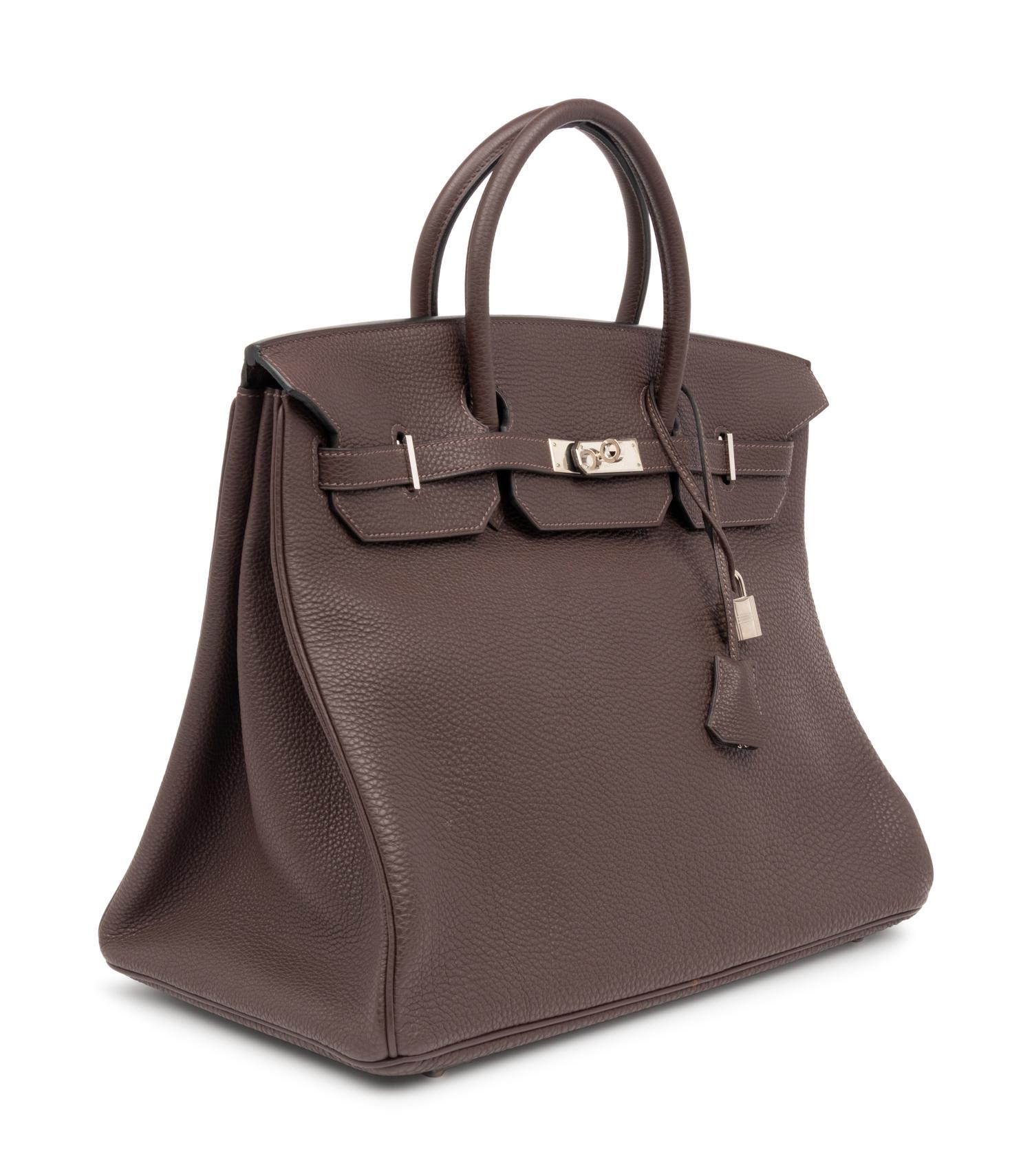 Hermès Chocolate Brown Togo Leather Birkin Bag 40cm, 2004