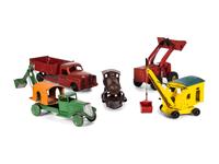 Four Pressed Steel Toy Construction Vehicles