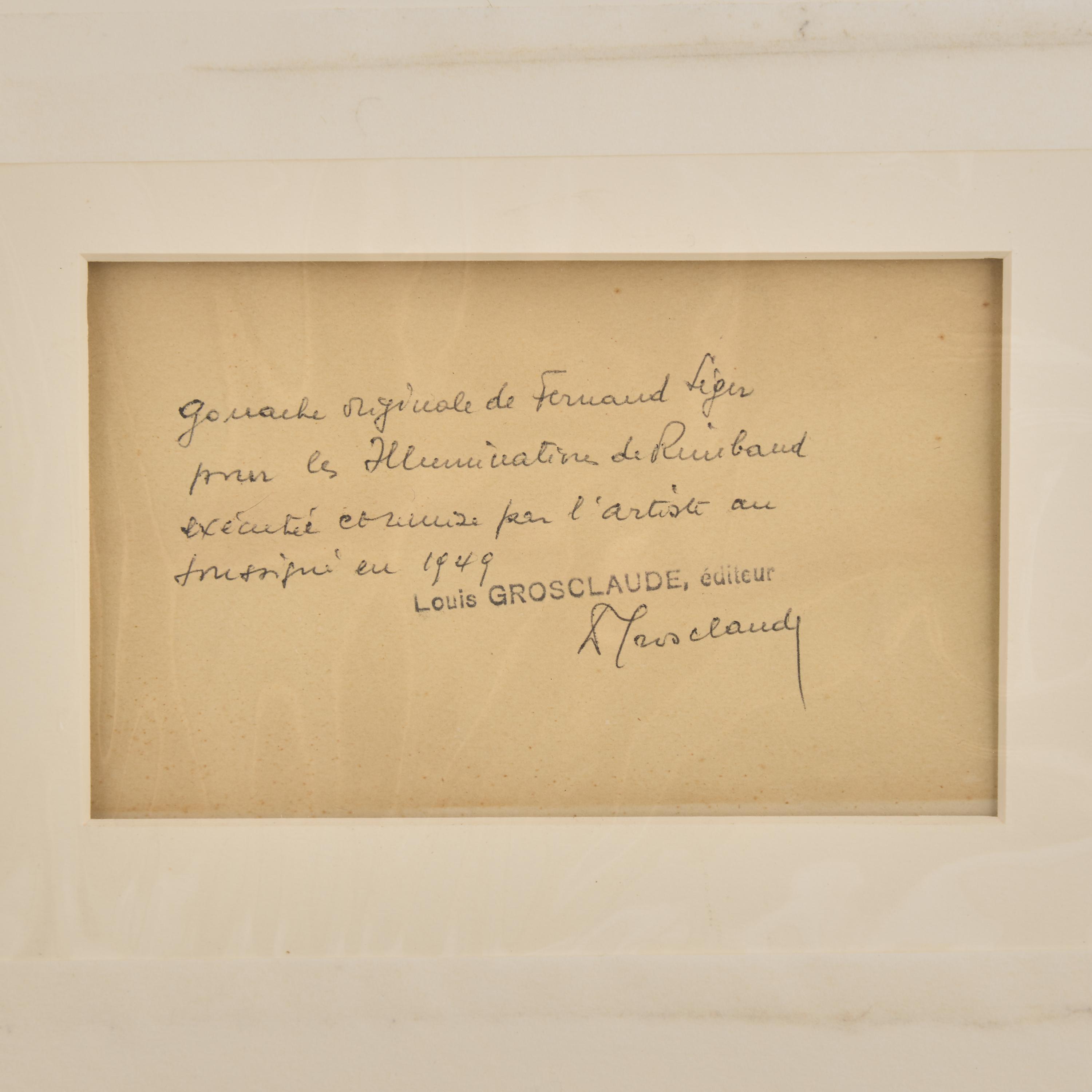Fernand Léger (French, 1881-1955) — Après Le Déluge (Frontispiece for 'Les Illuminations' by Arthur Rimbaud) , 1949