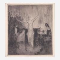 Arthur Beecher Carles (American, 1882–1952) Dorziat Singing (Etching in 4 States)