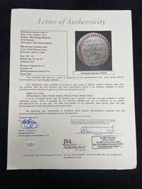 A 1956 Chicago White Sox Team Signed Autograph Baseball Featuring Nellie Fox (JSA Letter of Authenticity),
