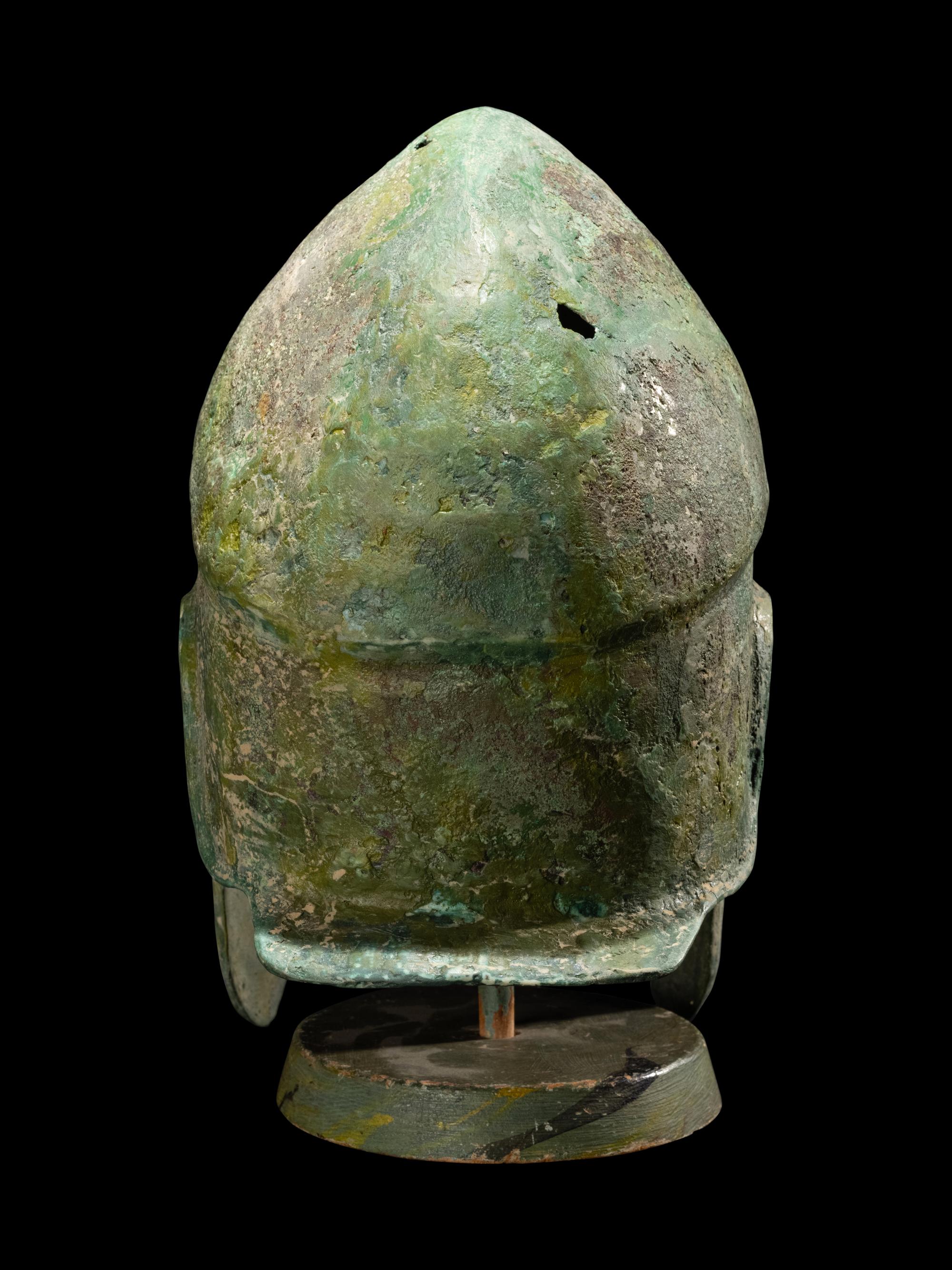 A Greek Bronze Chalcidian Helmet