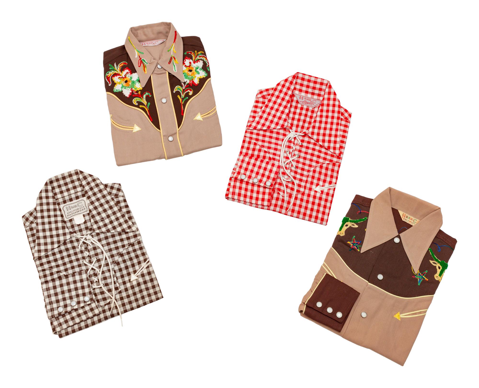 Four H Bar C Ranchwear Children's Shirts, each size 12