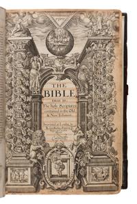 [Bible, in English]. The Booke of Common Prayer, with the Psalter or Psalmes of David: of that translation which is appointed to be used in churches . [With:] The Bible, that is The holy Scriptures contained in the Old & New Testament . [With:] The Whole Booke of Psalms . London: Robert Barker, 1607.