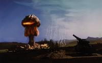 [ATOMIC BOMB]. A group of 8 images relating to nuclear tests. 1945-1957 (but printed 2009).