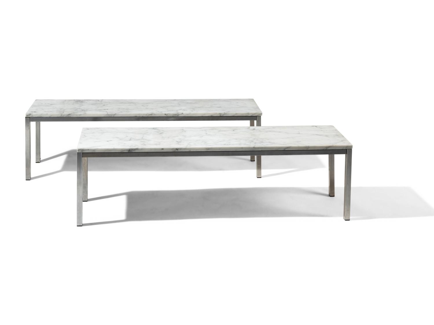 Pair of Marble Coffee Tables