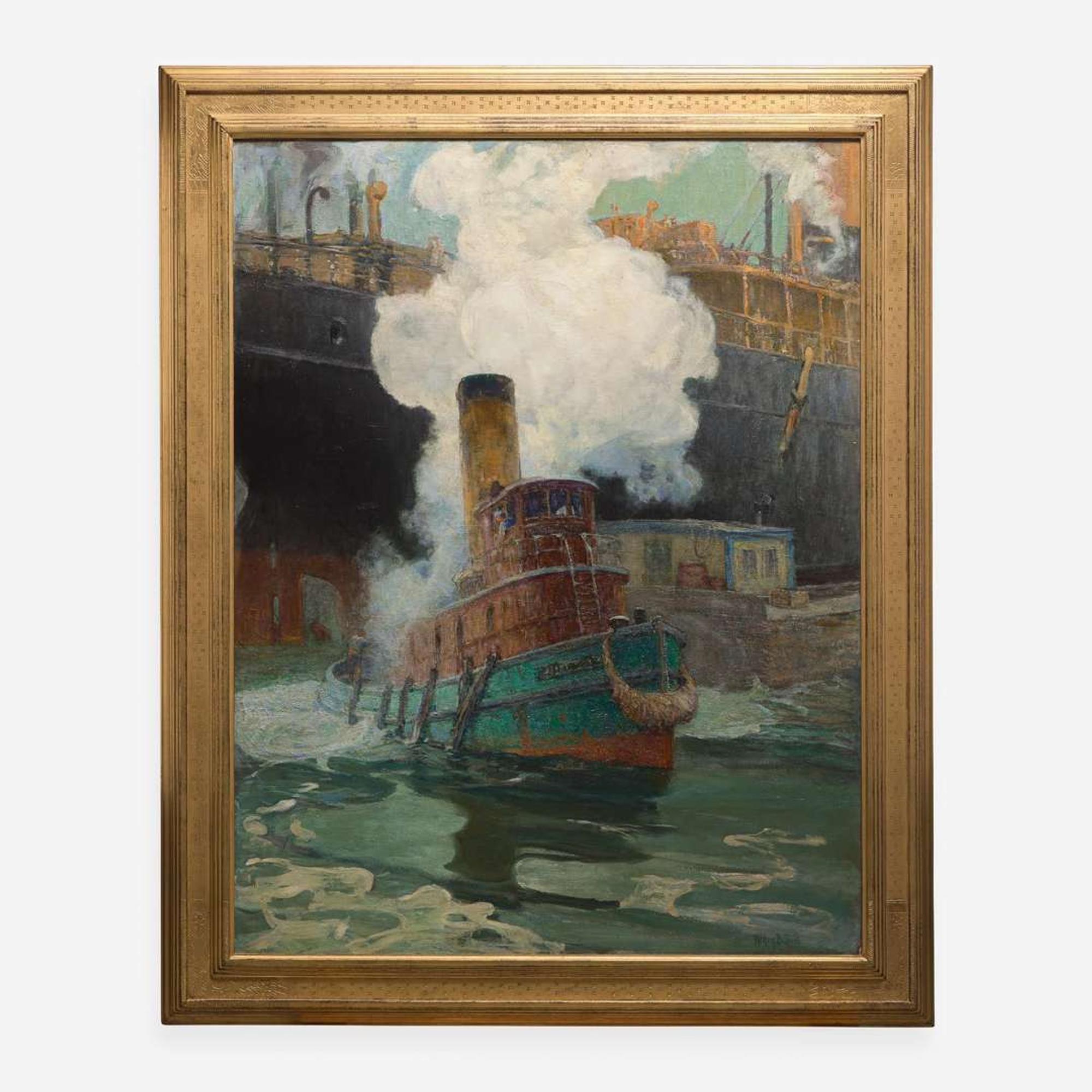 Henry Bayley Snell (American, 1858-1943) The Tugboat