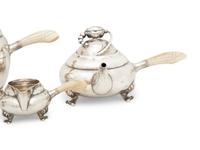 A Georg Jensen Silver Four-Piece Tea and Coffee Service