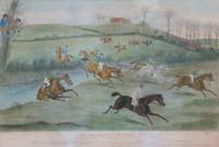 Francis Calcraft TURNER, after Image 13 x 21 3/4 inches. — Vale of Aylesbury Steeple Chase, Plates I-IV